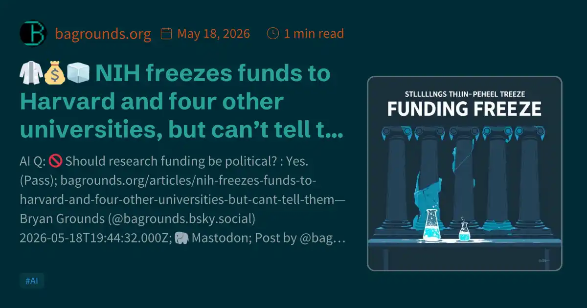 NIH Freezes Funds To Harvard And Four Other Universities But Can t nih freezes funds to harvard and four other universities but can t