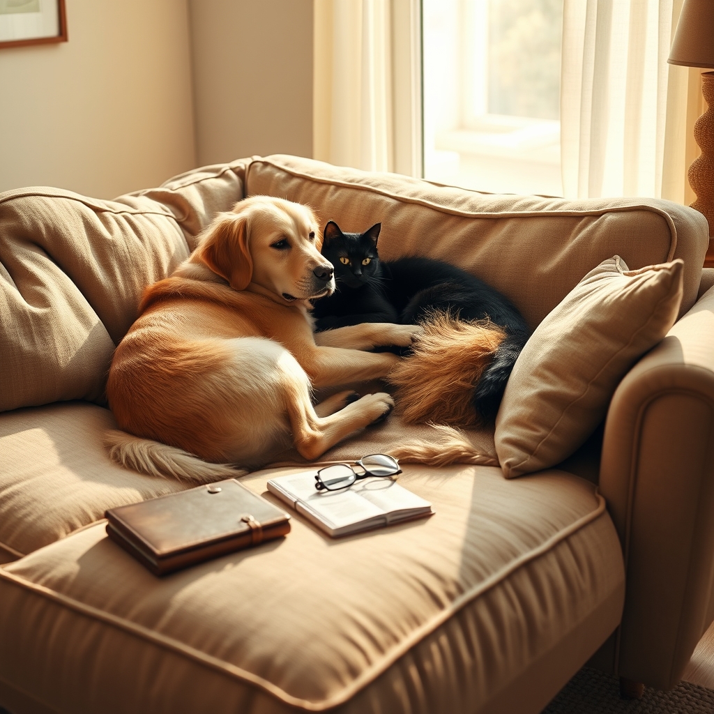 books-pets-on-the-couch