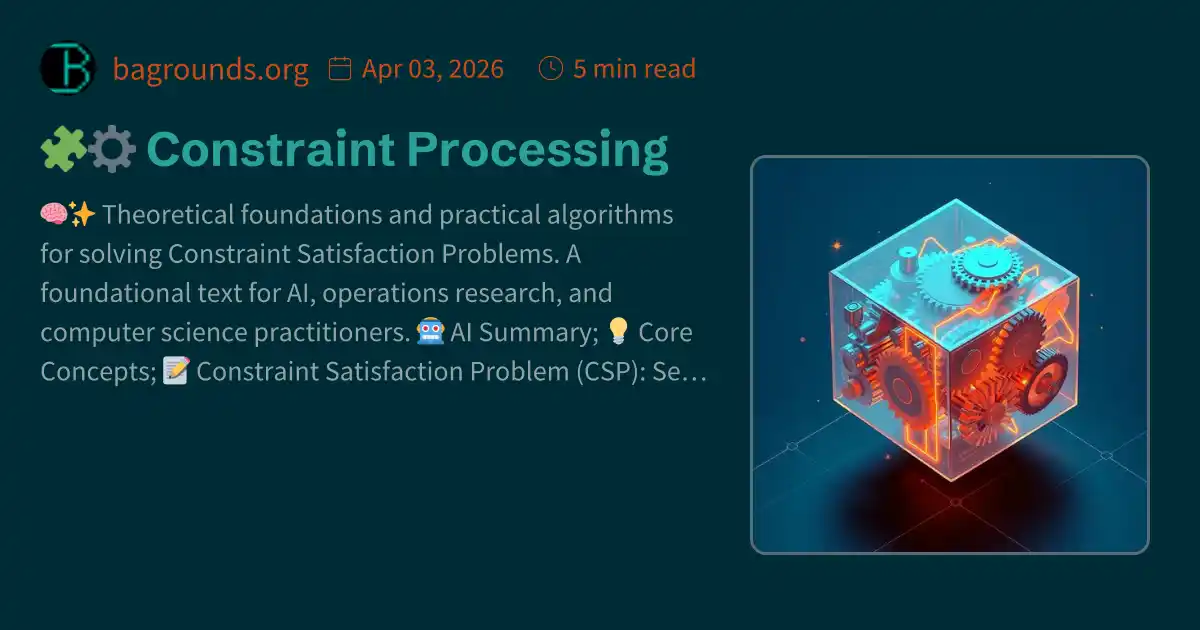 🧩⚙️ Constraint Processing