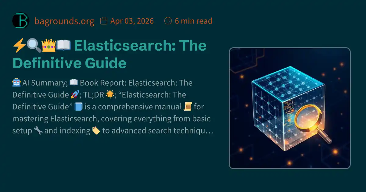 ⚡🔍👑📖 Elasticsearch: The Definitive Guide