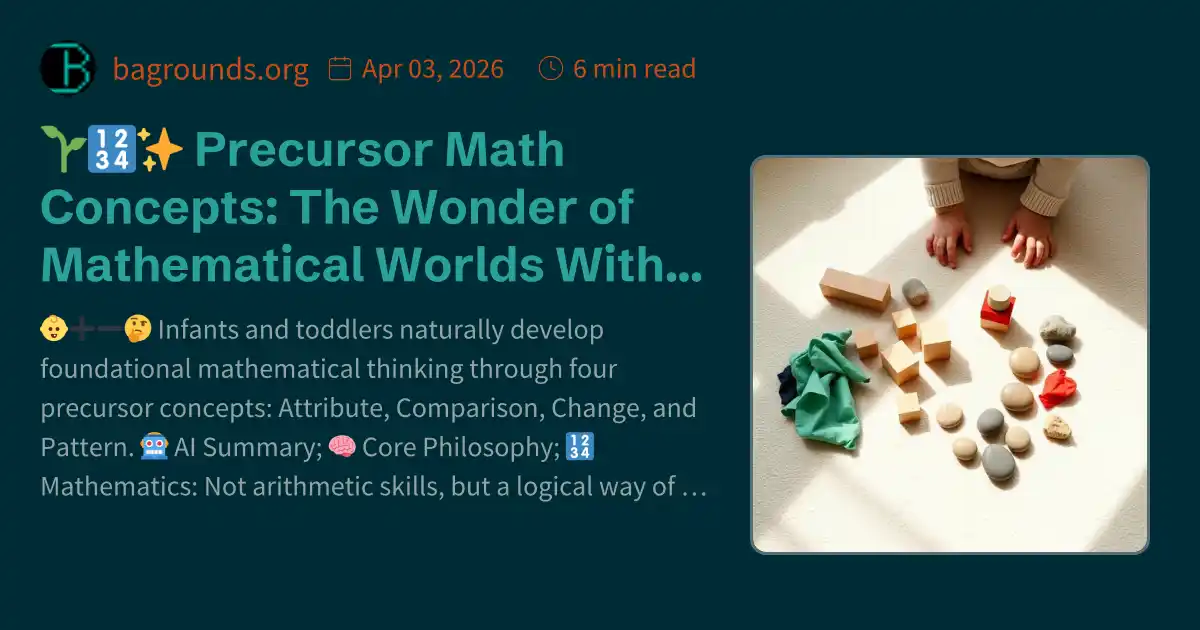 🌱🔢 Precursor Math Concepts: The Wonder of Mathematical Worlds With ...