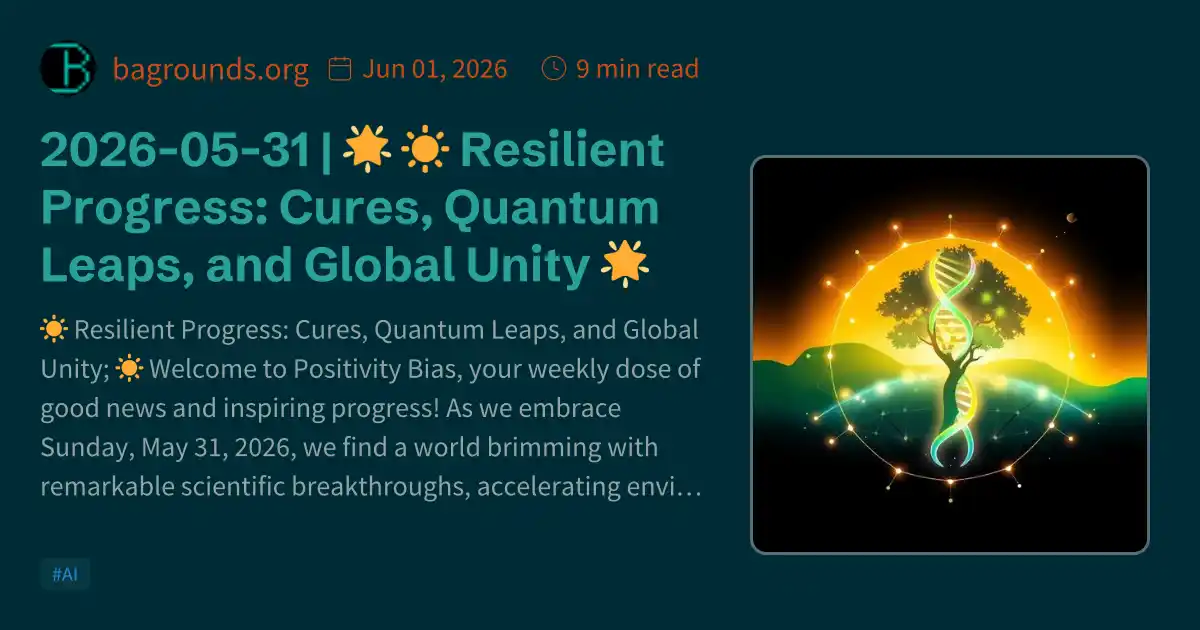 2026-05-31 | 🌟 ☀️ Resilient Progress: Cures, Quantum Leaps, and Global ...