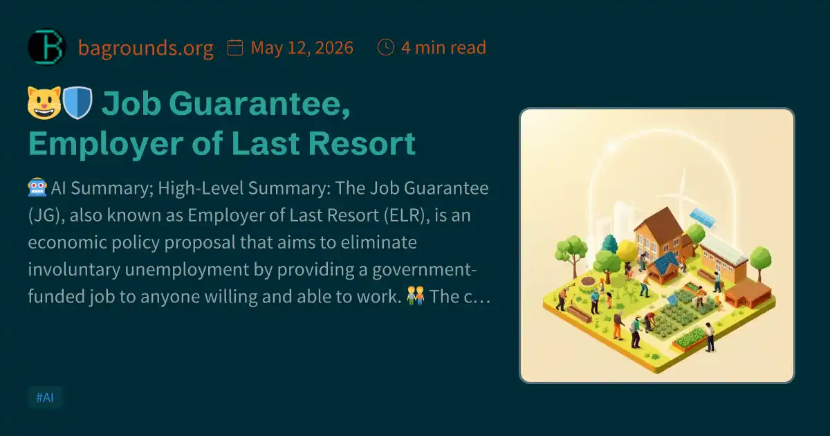 Work Guarenteed 🧑💼🛡️ Job Guarantee, Employer of Last Resort