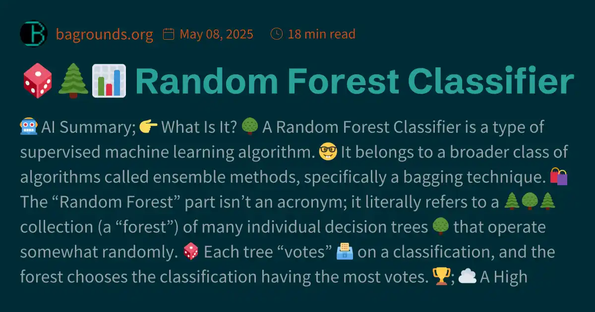 π²π²π Random Forest Classifier